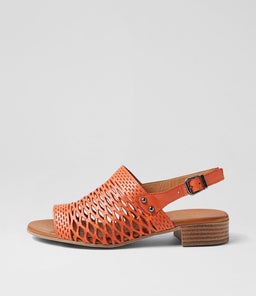 CAPRIS DF TANGERINE LEATHER