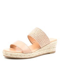 RENAYA DF DK NUDE LEATHER WOVEN