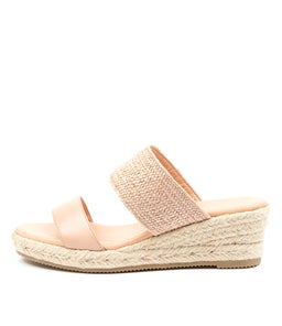 RENAYA DF DK NUDE LEATHER WOVEN