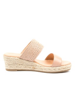 RENAYA DF DK NUDE LEATHER WOVEN