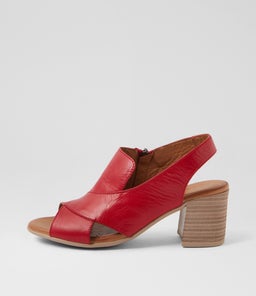 WONDIR DF DK RED LEATHER