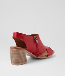 WONDIR DF DK RED LEATHER