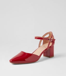 LOCTAVIA DF DEEP RED PATENT LEATHER