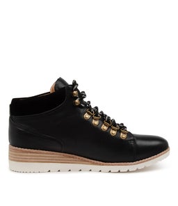 BELLOW DF BLACK WHITE SOLE LEATHER SUEDE