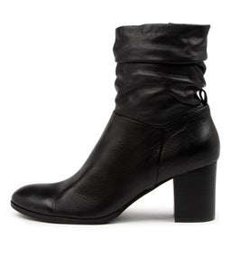 DANKE DF BLACK BLACK HEEL LEATHER