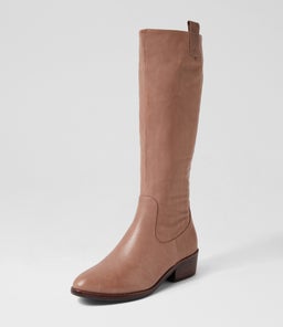 GIDDY DF LT CHOC LEATHER