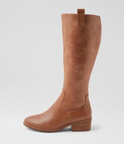 GIDDY DF MID TAN LEATHER