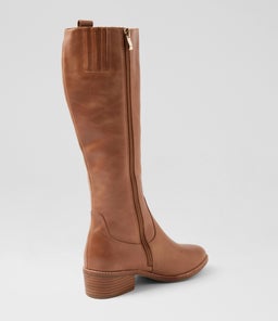 GIDDY DF MID TAN LEATHER