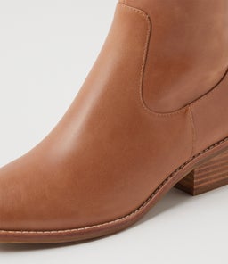 GIDDY DF MID TAN LEATHER