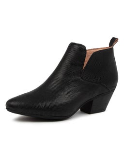ISHAR DF BLACK BLACK HEEL LEATHER