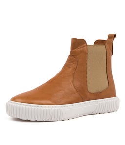 BARDA DF TAN WHITE SOLE LEATHER