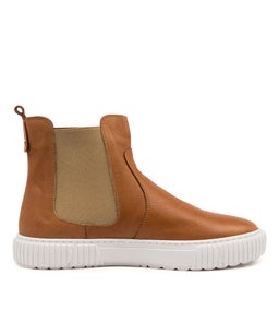 BARDA DF TAN WHITE SOLE LEATHER