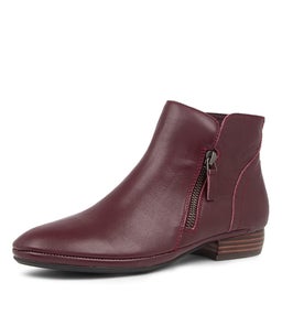 RONELE DF BURGUNDY LEATHER