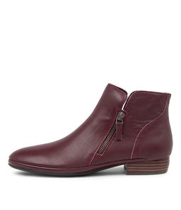 RONELE DF BURGUNDY LEATHER