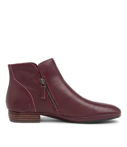 RONELE DF BURGUNDY LEATHER