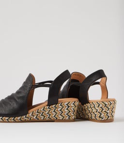 HLENSIA DF BLACK MULTI ROPE LEATHER