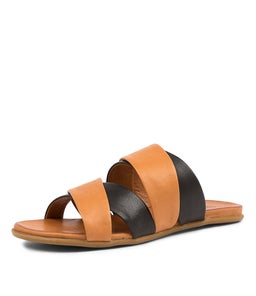 KOAMI DF BLACK TAN LEATHER