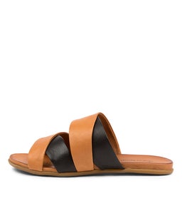 KOAMI DF BLACK TAN LEATHER