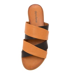KOAMI DF BLACK TAN LEATHER
