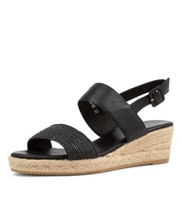 RODADEN DF BLACK WOVEN LEATHER