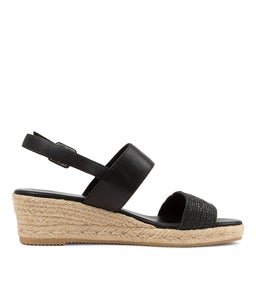 RODADEN DF BLACK WOVEN LEATHER