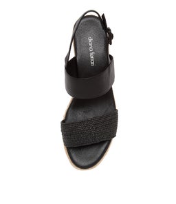 RODADEN DF BLACK WOVEN LEATHER
