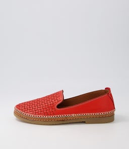 BEHDY DF RED LEATHER