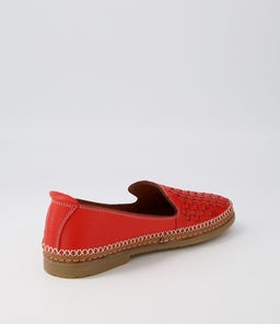 BEHDY DF RED LEATHER