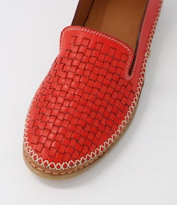 BEHDY DF RED LEATHER