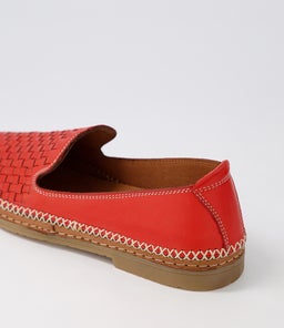 BEHDY DF RED LEATHER