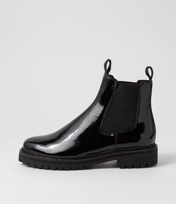 MYMY DF BLACK BLACK HEEL PATENT LEATHER