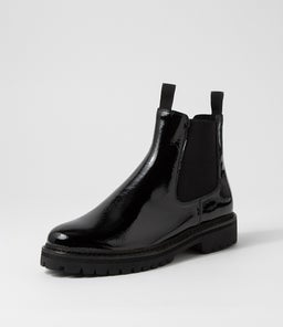 MYMY DF BLACK BLACK HEEL PATENT LEATHER