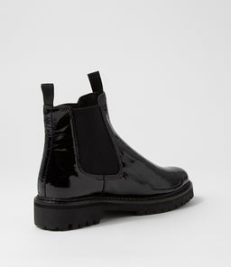 MYMY DF BLACK BLACK HEEL PATENT LEATHER