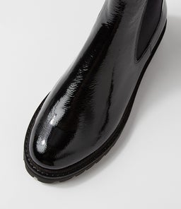 MYMY DF BLACK BLACK HEEL PATENT LEATHER