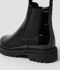 MYMY DF BLACK BLACK HEEL PATENT LEATHER