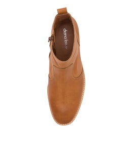 BARNIE DF DK TAN NATURAL HEEL LEATHER