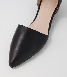 PRYE DF BLACK LEATHER