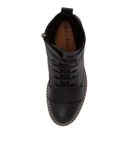 PLANET DF BLACK NATURAL HEEL LEATHER