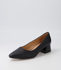 WANITA DF BLACK BLACK HEEL LEATHER