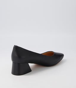 WANITA DF BLACK BLACK HEEL LEATHER
