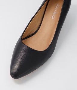WANITA DF BLACK BLACK HEEL LEATHER