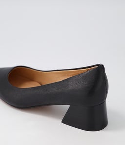 WANITA DF BLACK BLACK HEEL LEATHER