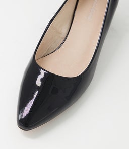 WANITA DF BLACK PATENT LEATHER