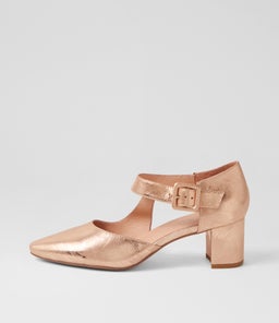 LATISHA DF ROSE GOLD BRUSHED LEATHER