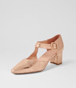 LATISHA DF ROSE GOLD BRUSHED LEATHER