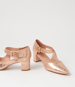 LATISHA DF ROSE GOLD BRUSHED LEATHER