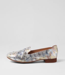 TILONY DF BLUE MIX PRINT LEATHER