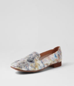TILONY DF BLUE MIX PRINT LEATHER