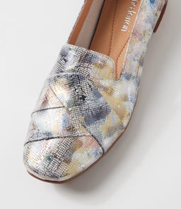 TILONY DF BLUE MIX PRINT LEATHER