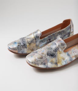 TILONY DF BLUE MIX PRINT LEATHER
